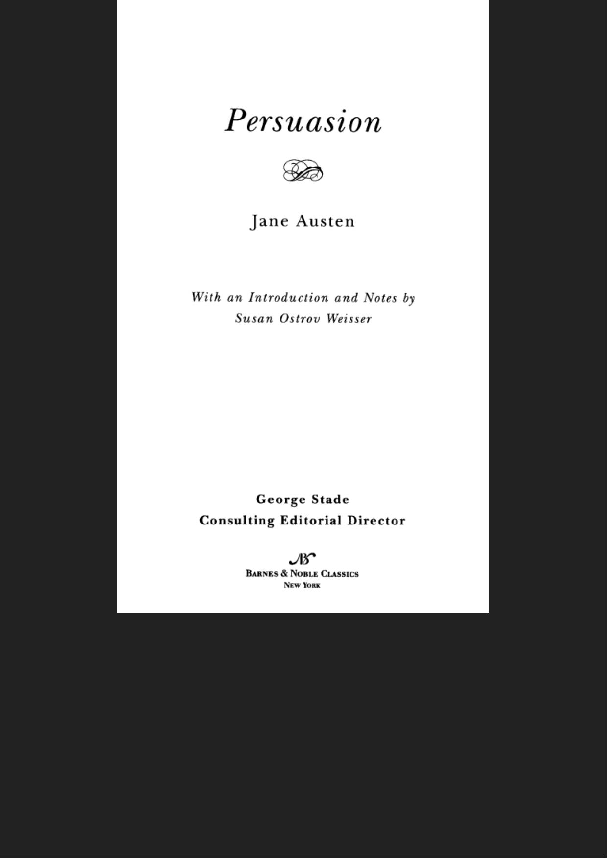 Persuasion (Barnes & Noble Classics Series)